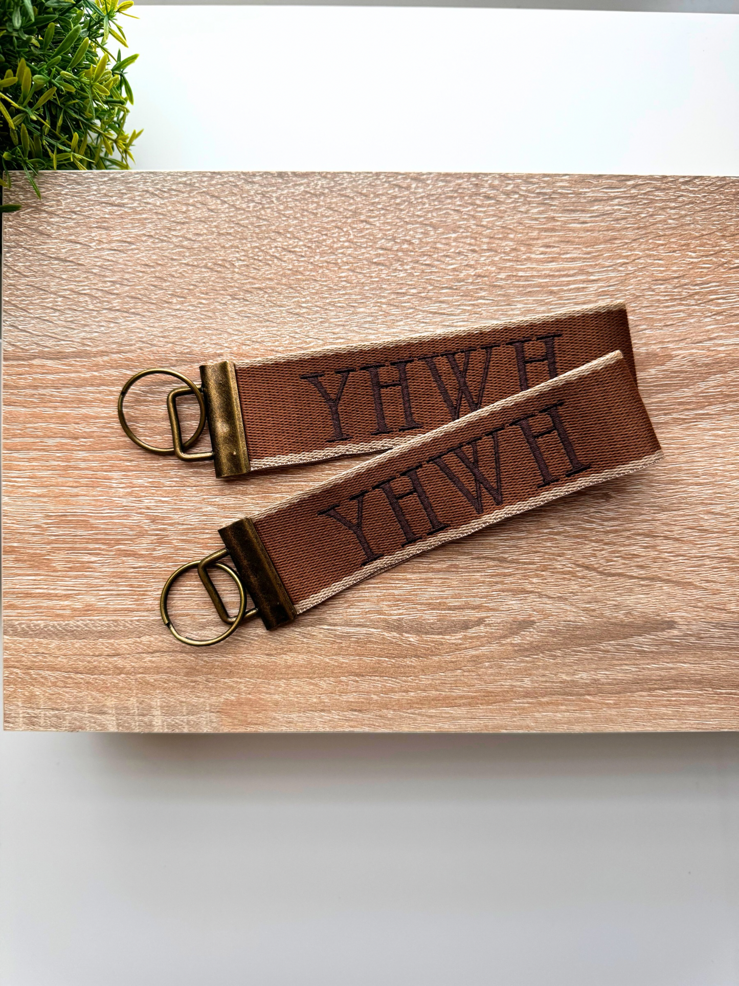 YHWH (Yahweh) | Embroidered Christian Wristlet Keychain